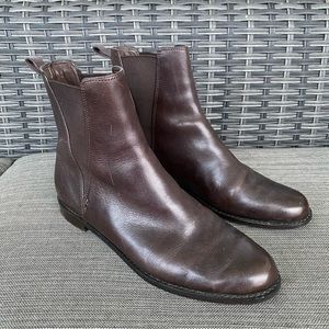 Via Spiga Dark Brown Leather Chelsea Boots (Size 8,5 US)
